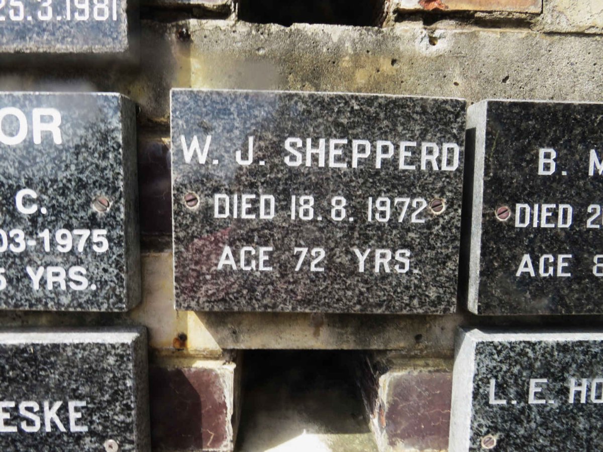 SHEPPERD W.J. -1972