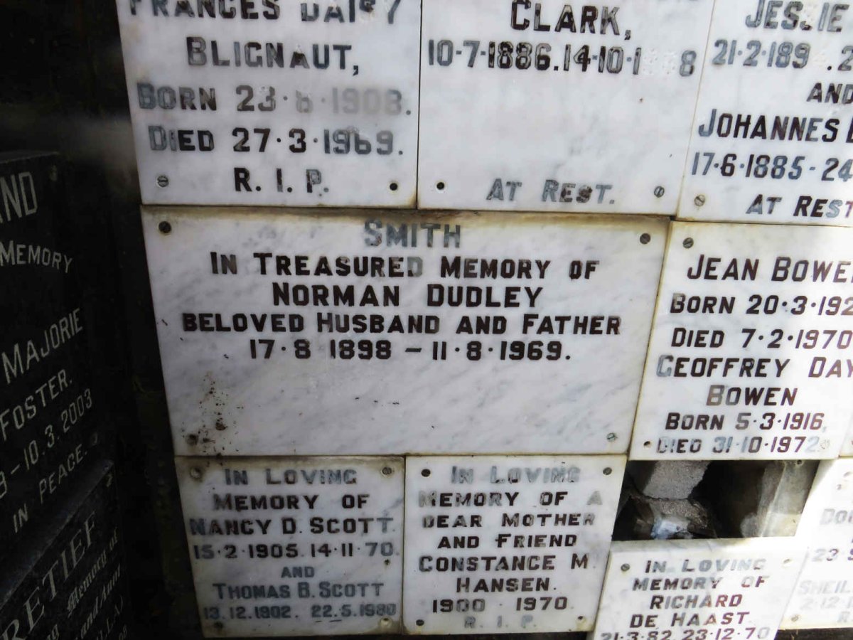 SMITH Norman Dudley 1898-1969
