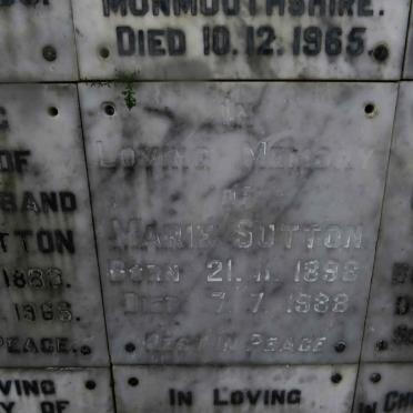 SUTTON Marie 1896-1988