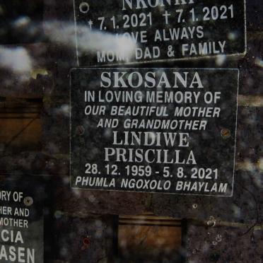 SKOSANA Lindiwe Priscilla 1959-2021