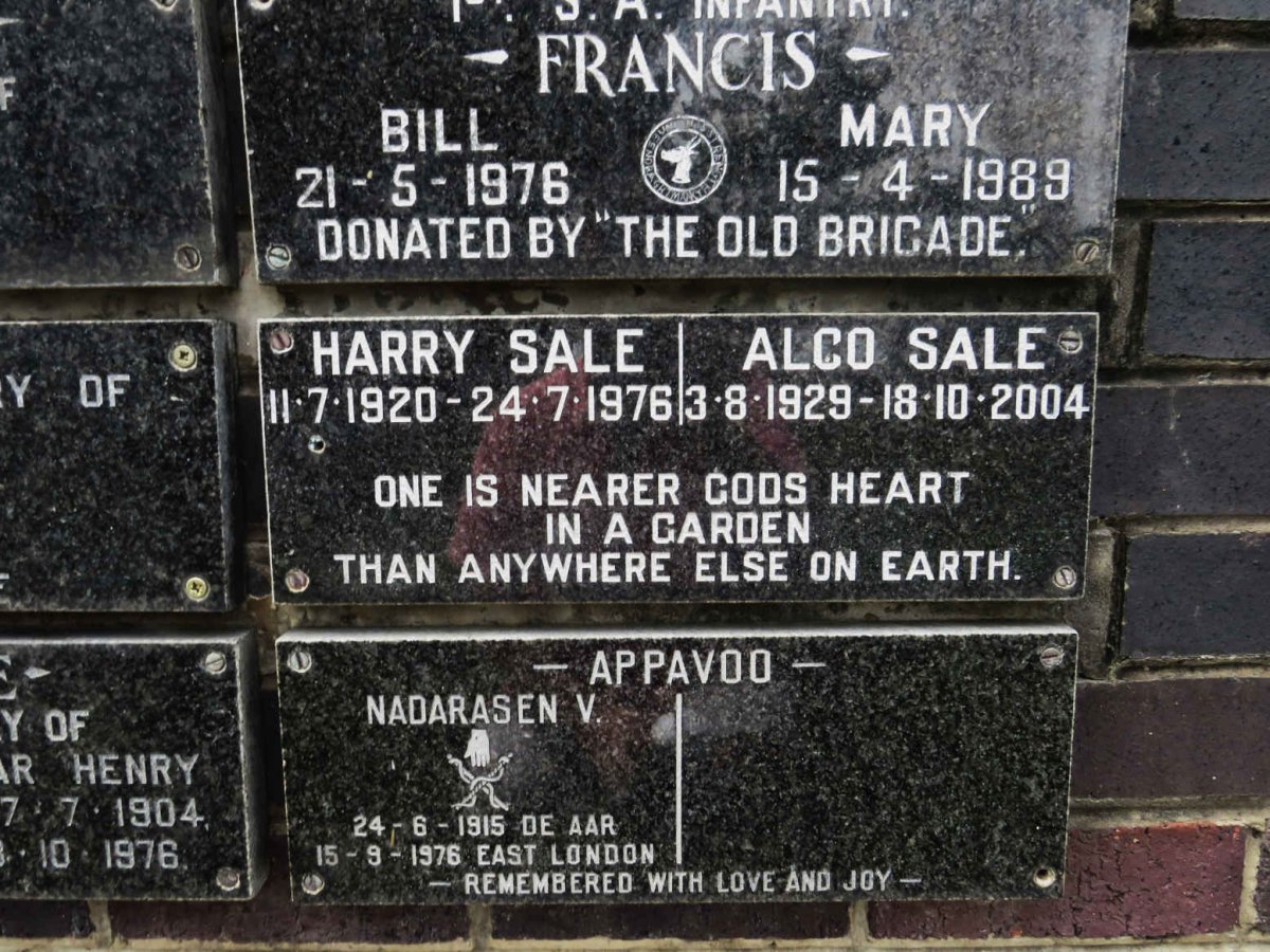 SALE Harry 1920-1976 &amp; Alco 1929-2004