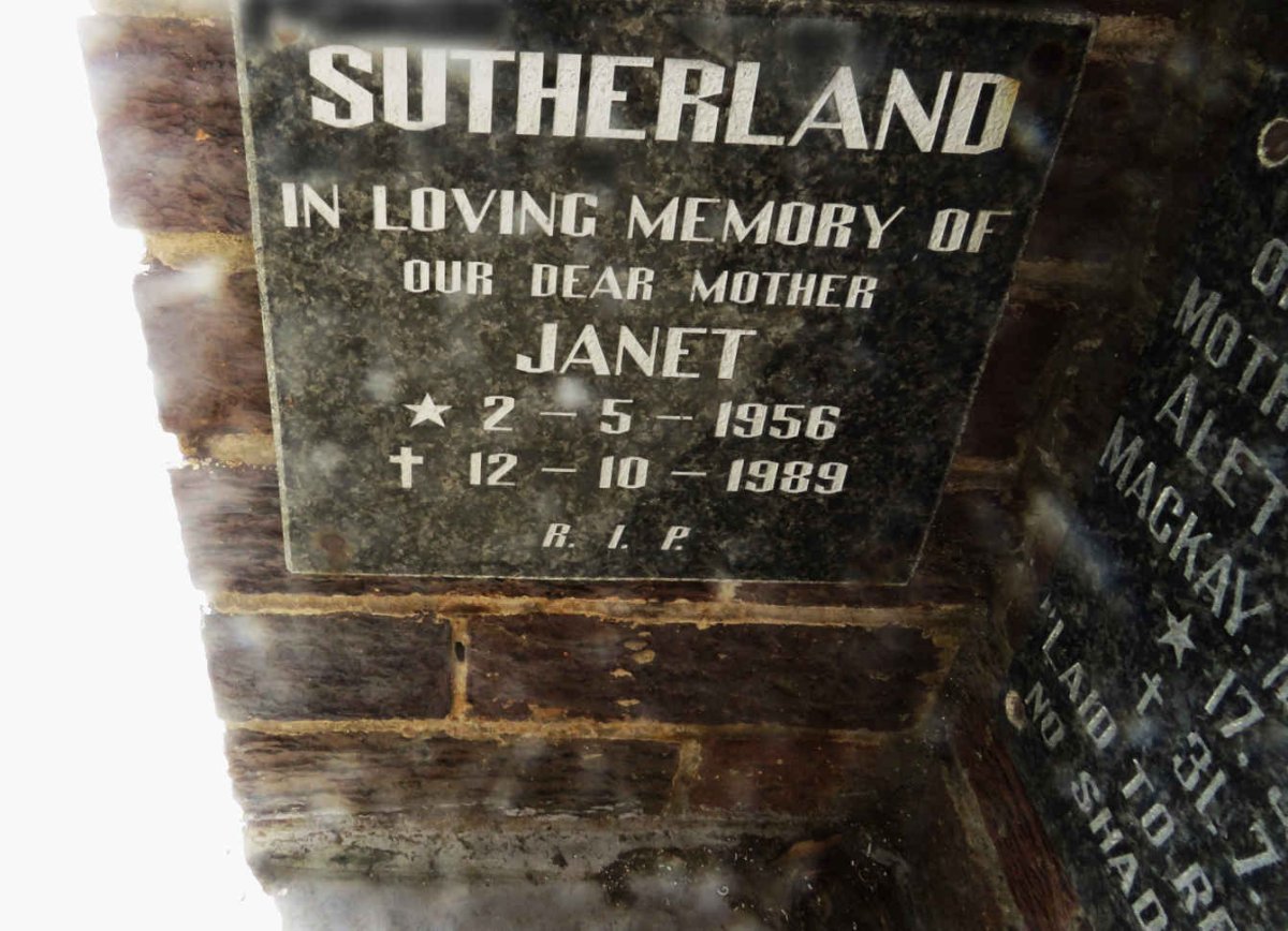 SUTHERLAND Janet 1956-1989