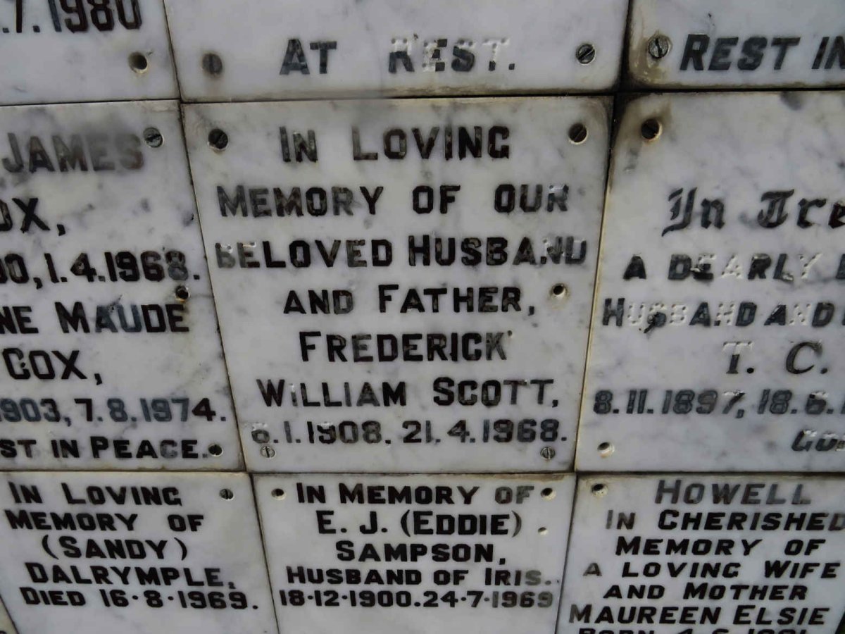SCOTT Frederick William 1908-1968