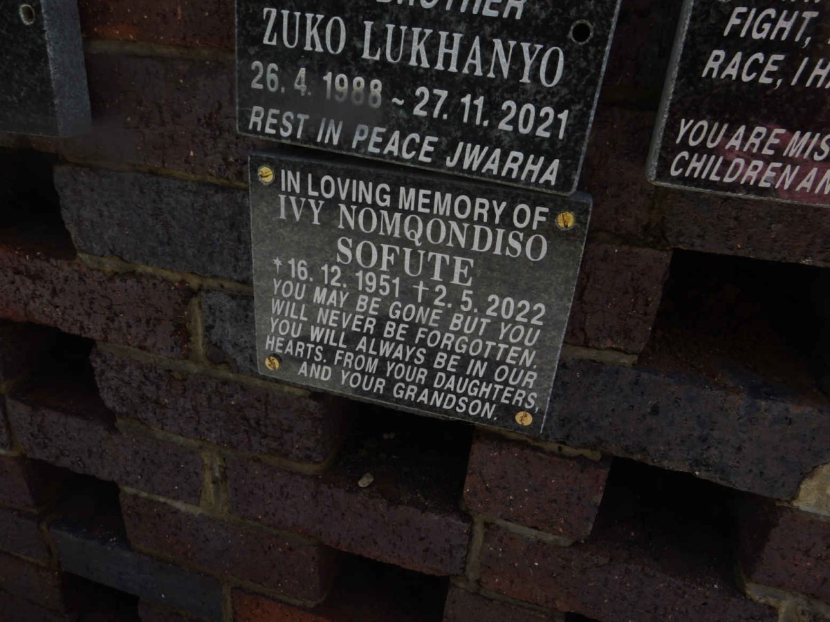 SOFUTE Ivy Nomqondiso 1951-2022