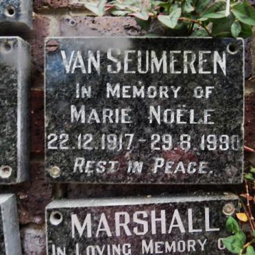 SEUMEREN Marie Noele, van 1917-1990
