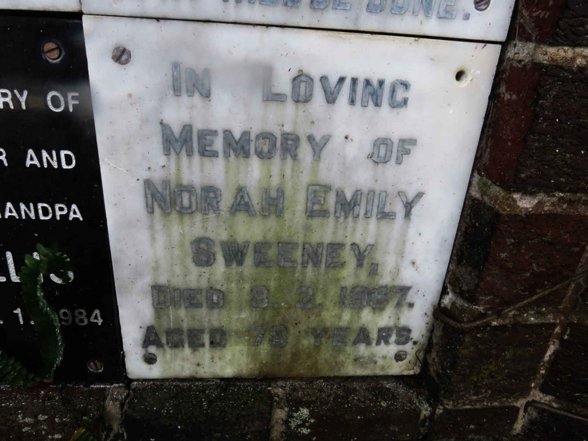 SWEENEY Norah Emily -1967