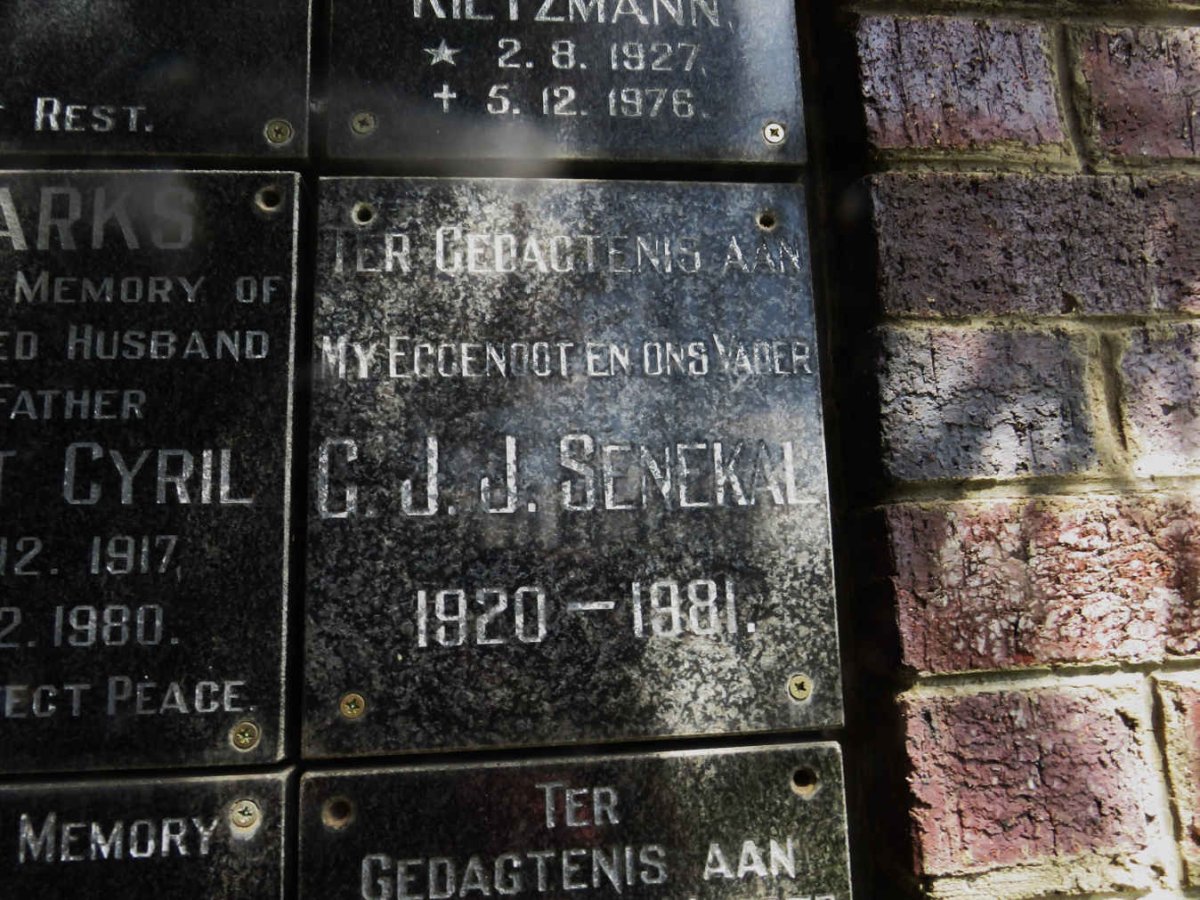 SENEKAL C.J.J. 1920-1981