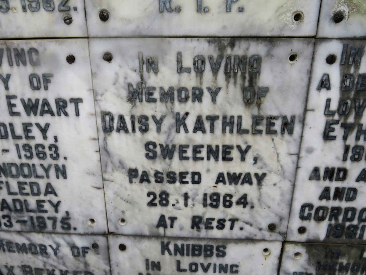 SWEENEY Daisy Kathleen -1964