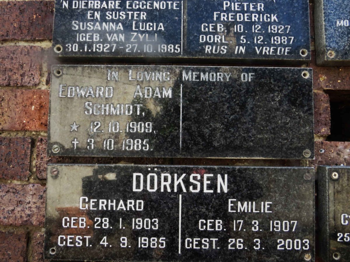 SCHMIDT Edward Adam 1909-1985