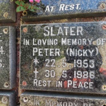 SLATER Peter 1953-1986
