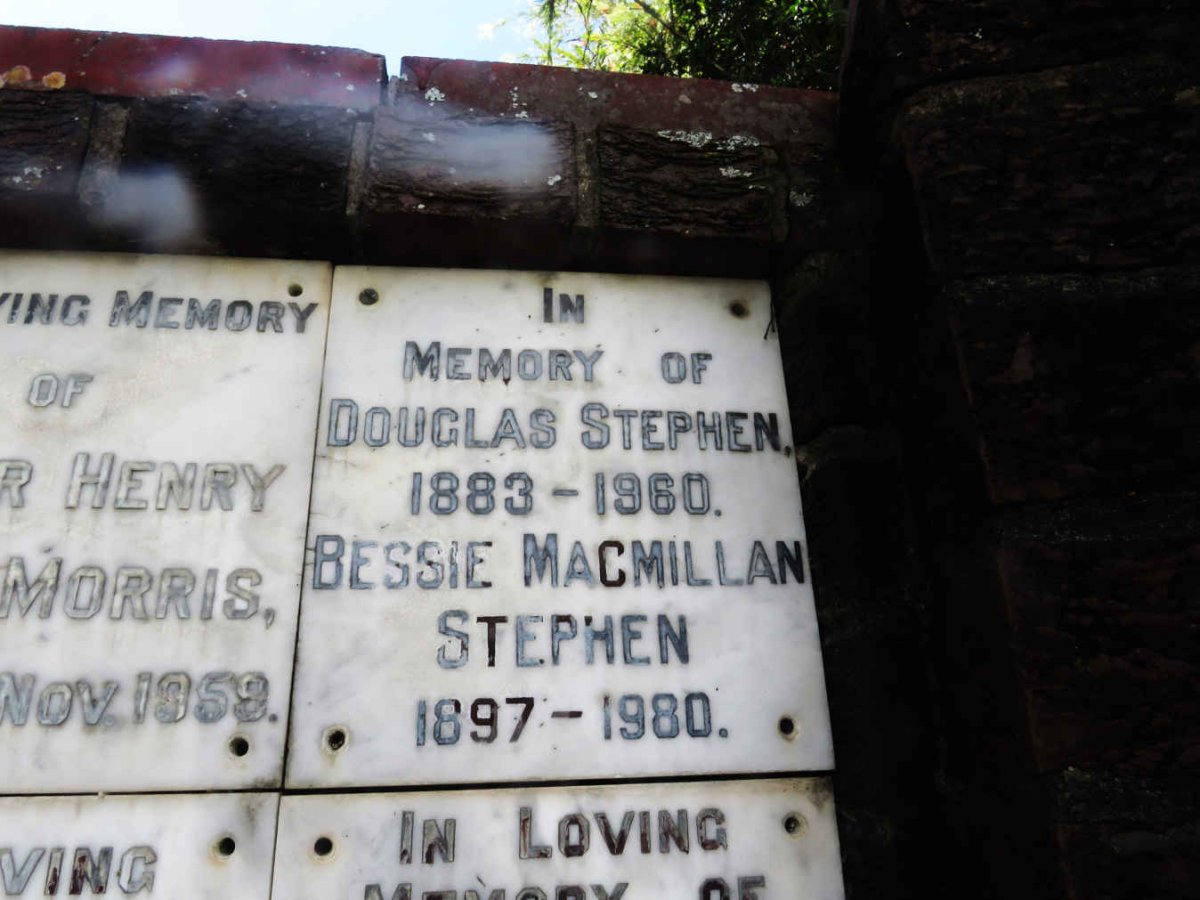 STEPHEN Douglas 1883-1960 &amp;  Bessie MACMILLAN 1897-1980