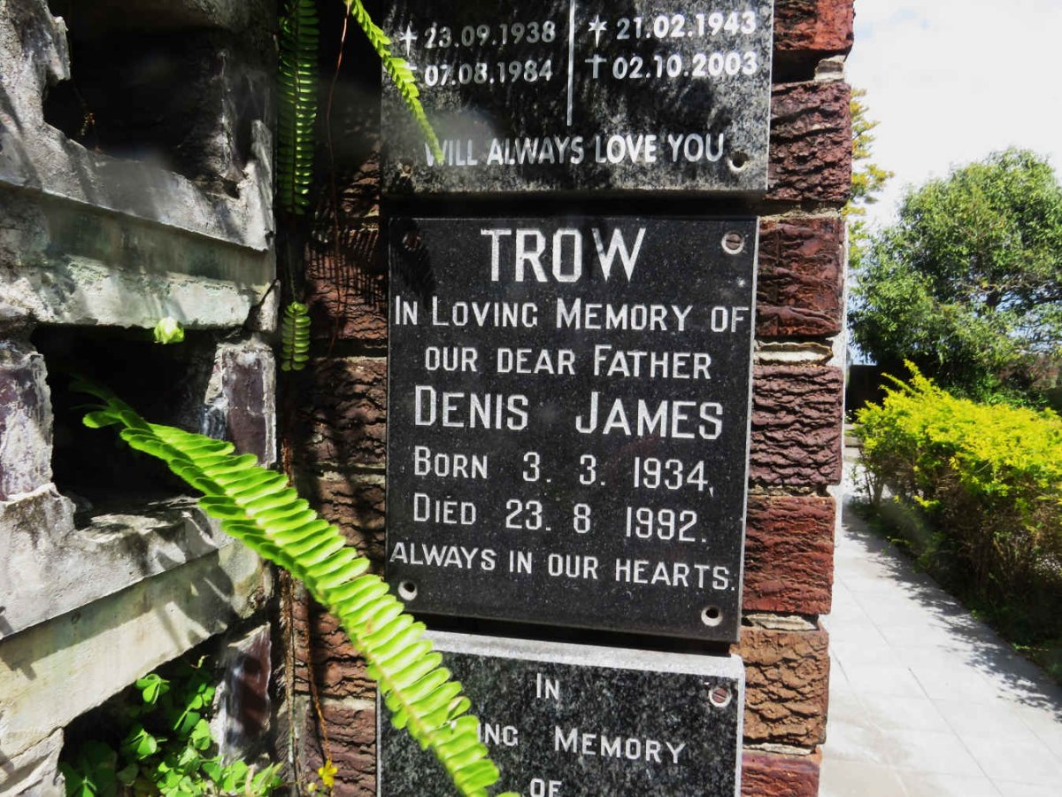 TROW Denis James 1934-1992