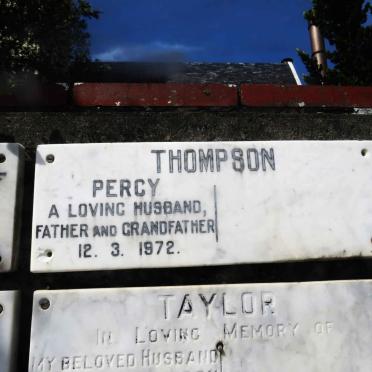THOMPSON Percy -1972