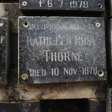 THORNE Kathleen Rose -1978