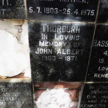 THORBURN John Albert 1903-1971