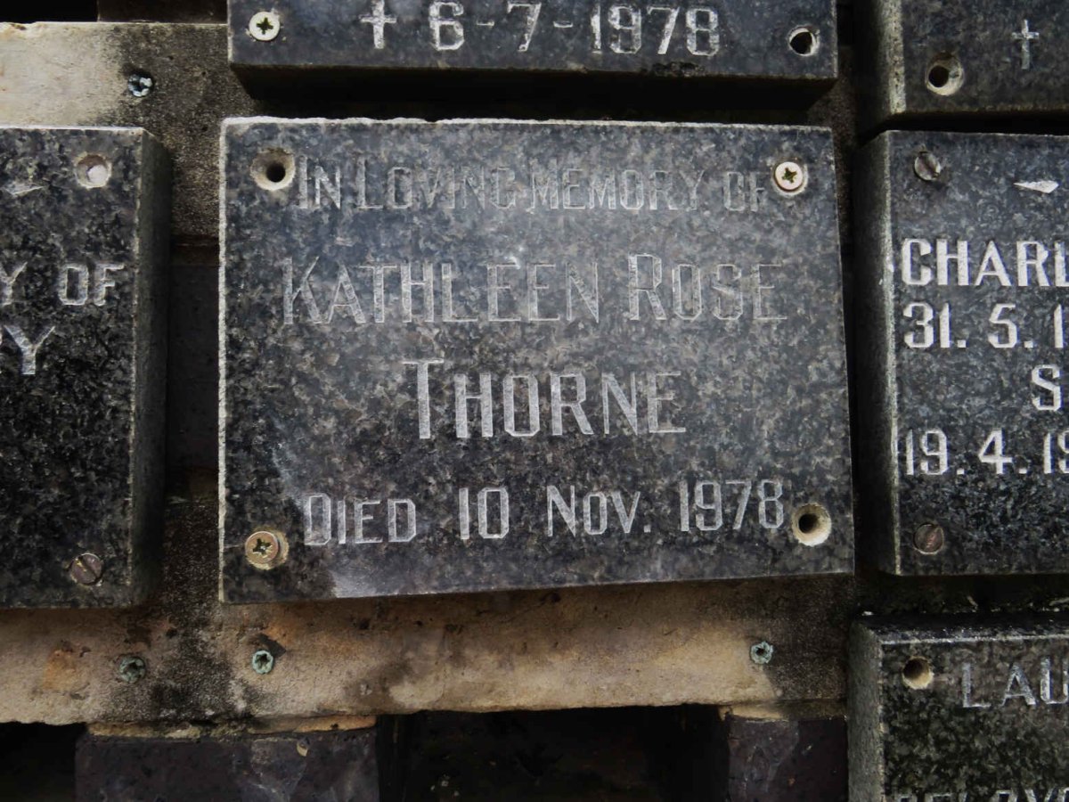 THORNE Kathleen Rose -1978