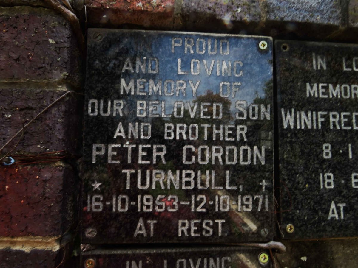 TURNBULL Peter Gordon 1953-1971