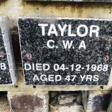 TAYLOR C.W.A. -1968