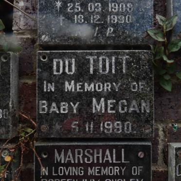 TOIT Megan, du -1990