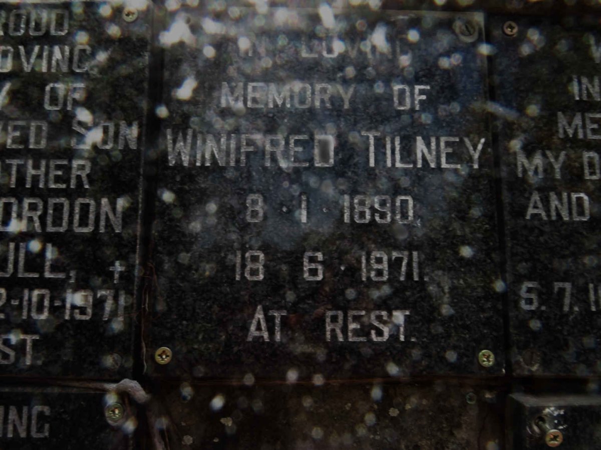 TILNEY Winifred 1890-1971