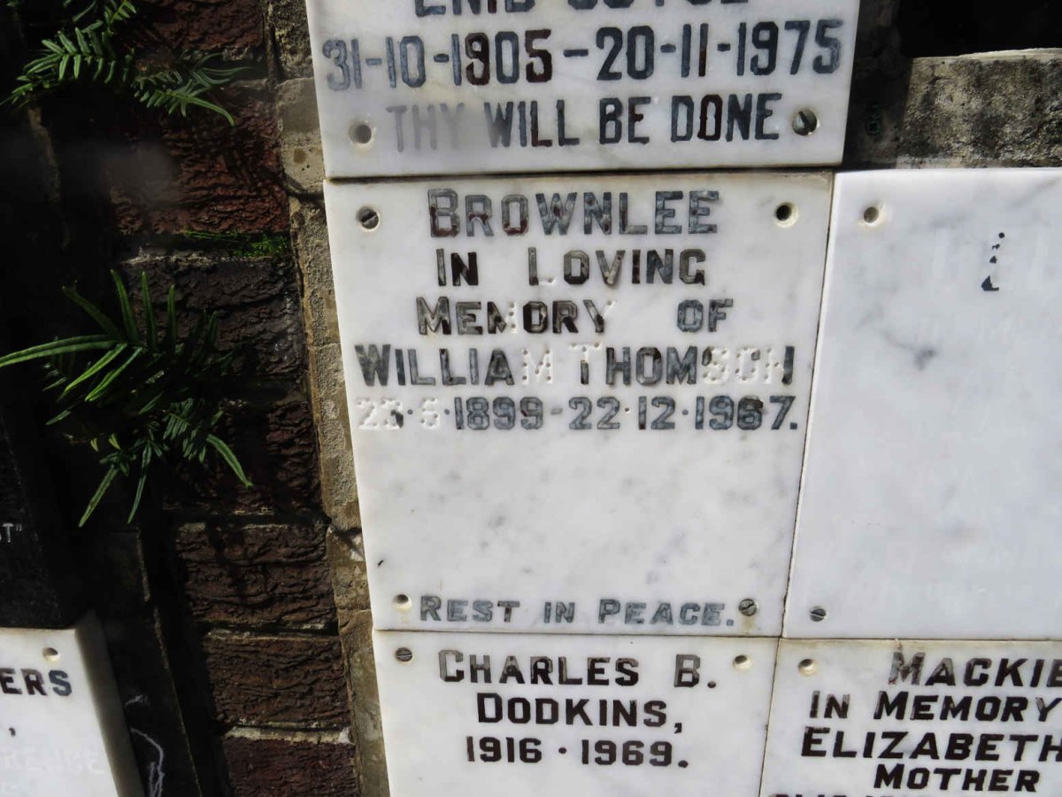 THOMSON William 1899-1987