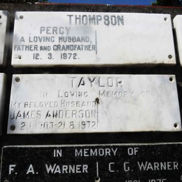 TAYLOR James Anderson 1903-1972