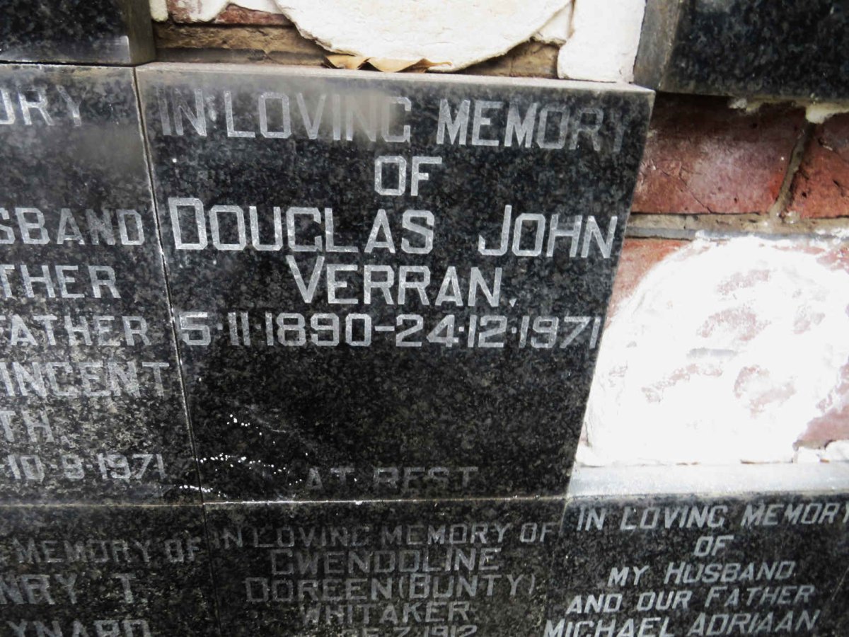 VERRAN Douglas John 1890-1971