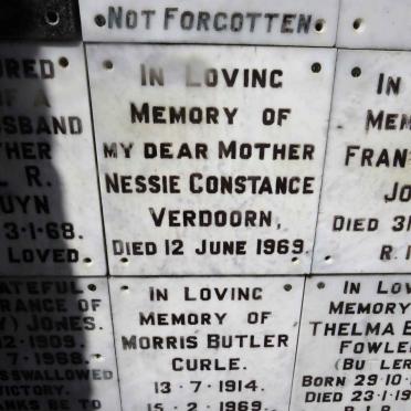 VERDOORN Nessie Constance -1969