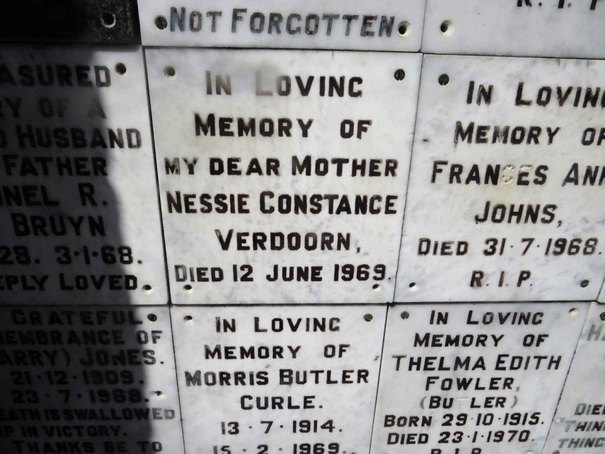 VERDOORN Nessie Constance -1969