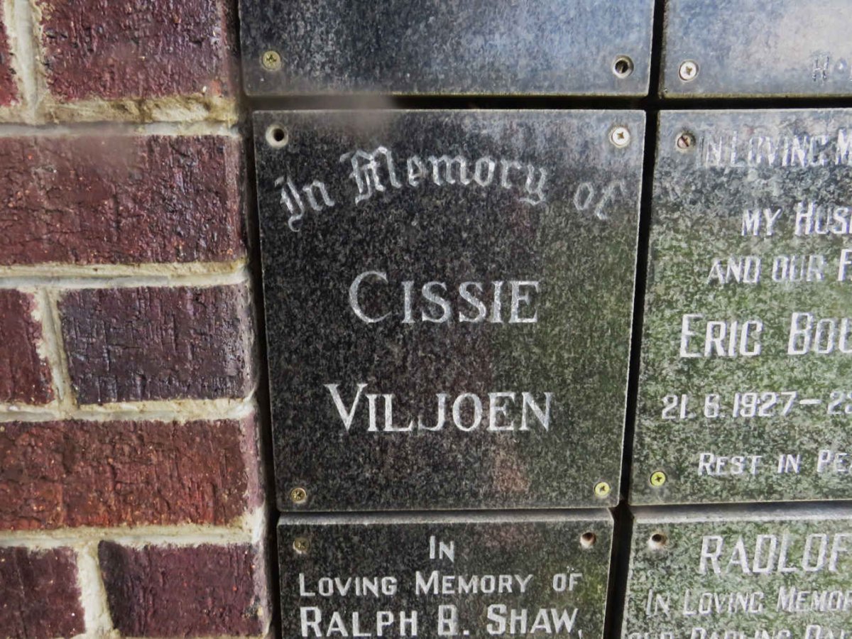 VILJOEN Cissie