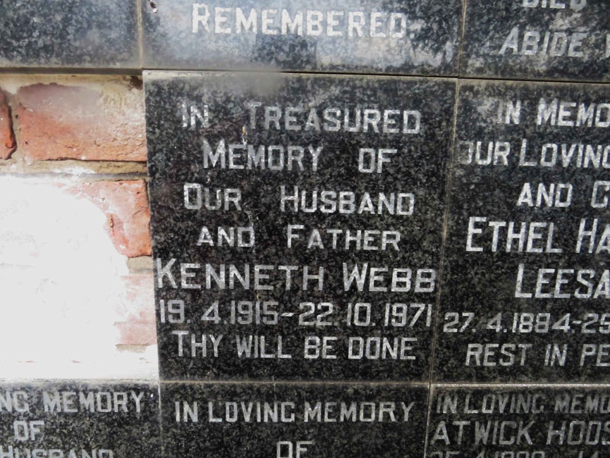 WEBB Kenneth 1915-1971