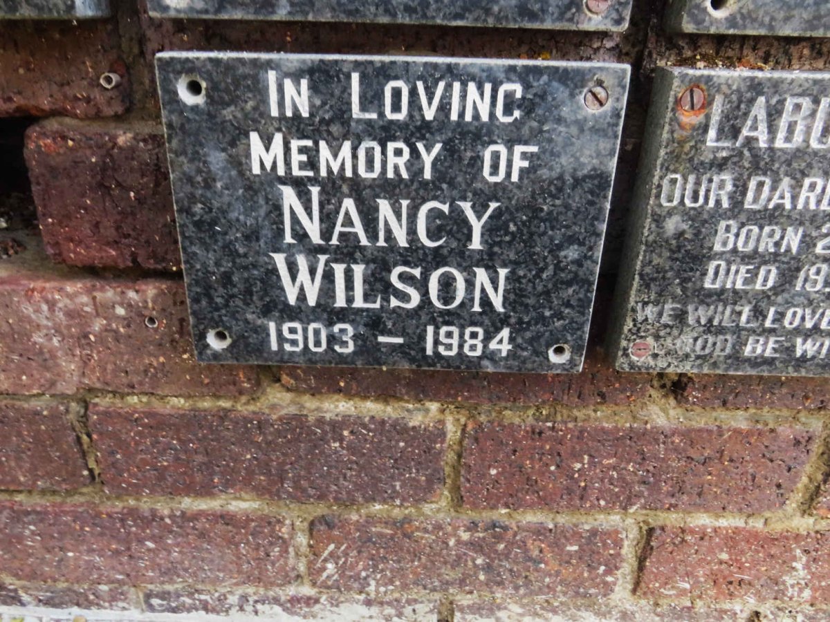 WILSON Nancy 1903-1984