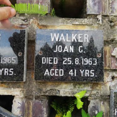 WALKER Joan G. -1963