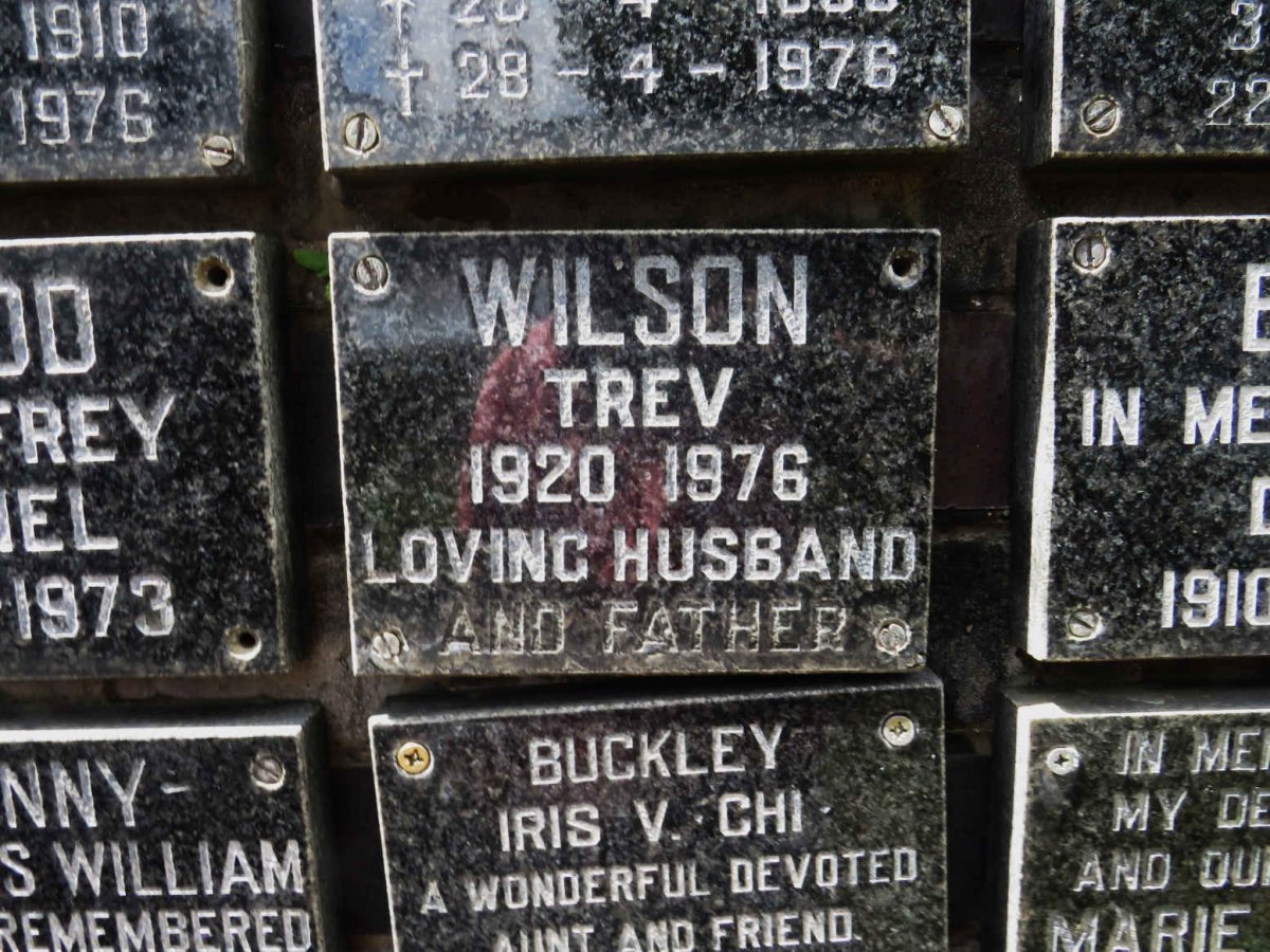WILSON Trev 1920-1976