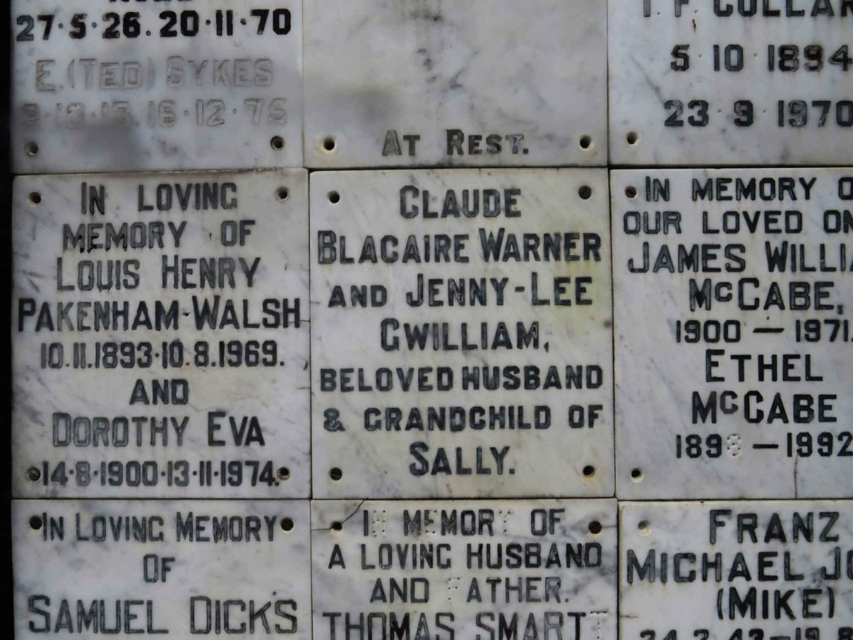WARNER Claude Blacaire :: GWILLIAM Jenny-Lee