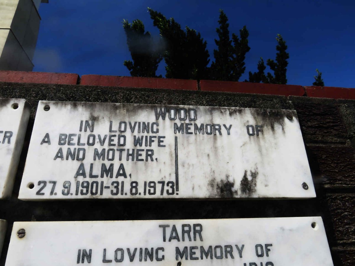 WOOD Alma 1901-1973