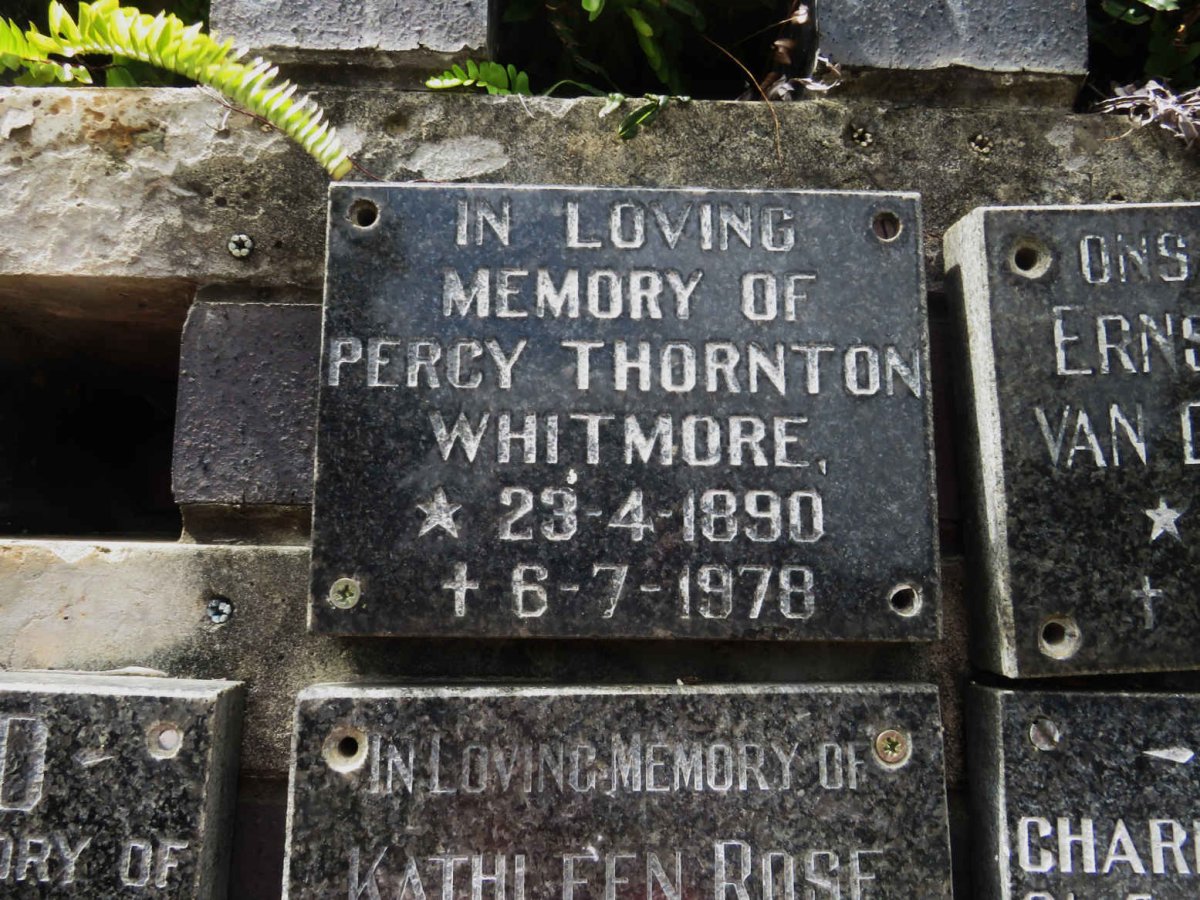 WHITMORE Percy Thornton 1890-1978
