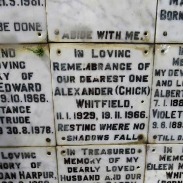 WHITFIELD Alexander 1929-1966