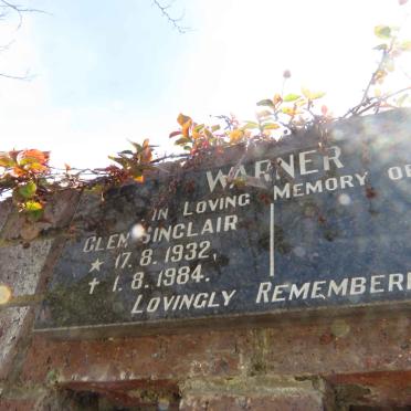 WARNER Glen Sinclair 1932-1984