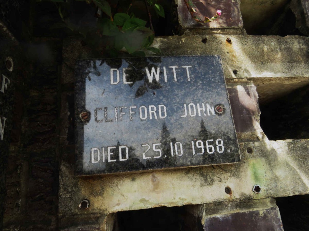 WITT Clifford John, de -1968