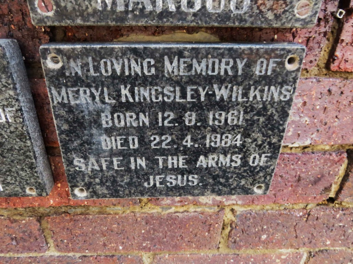 WILKINS Meryl, KINGSLEY 1961-1984