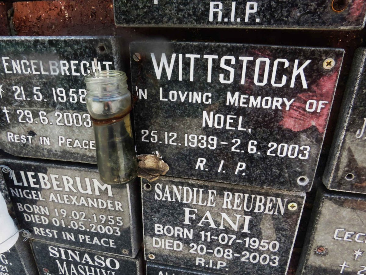 WITTSTOCK Noel 1939-2003