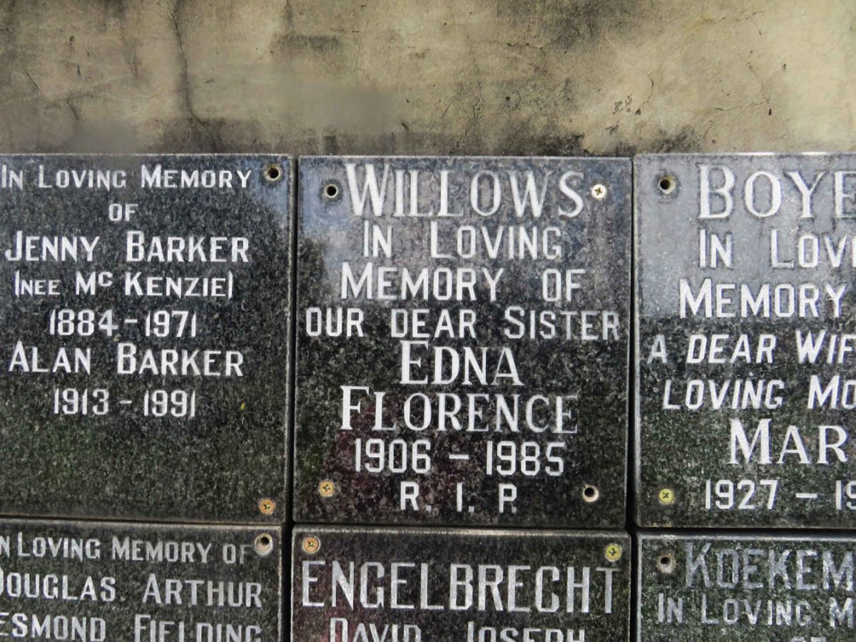 WILLOWS Edna Florence 1906-1985