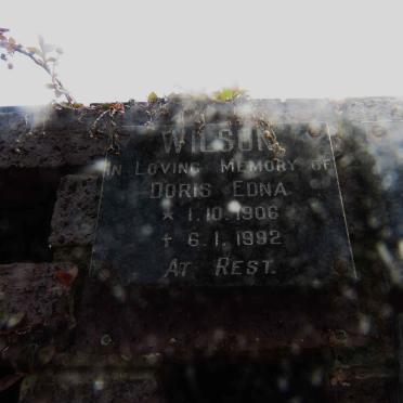 WILSON Doris Edna 1906-1992