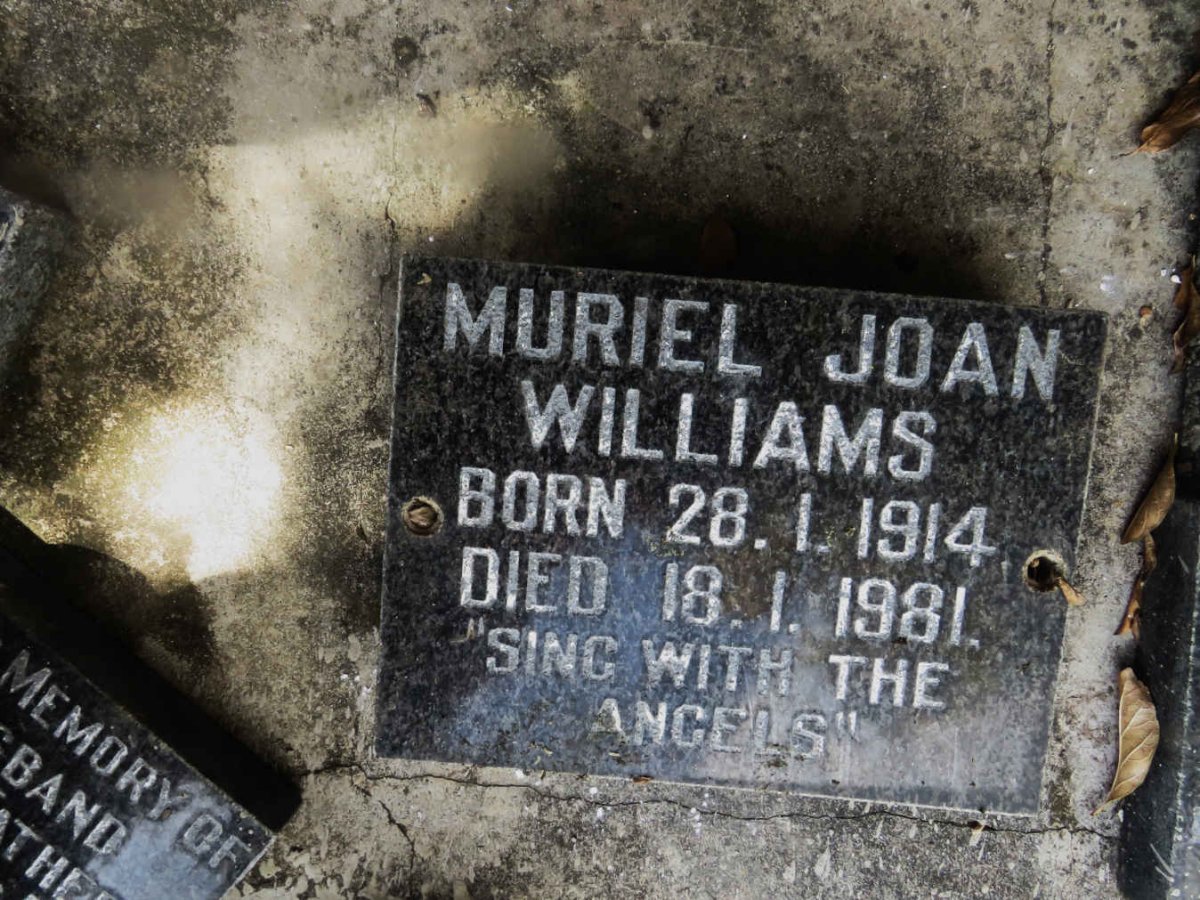 WILLIAMS Muriel Joan 1914-1981