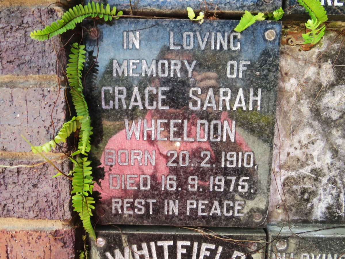 WHEELDON Grace Sarah 1910-1975