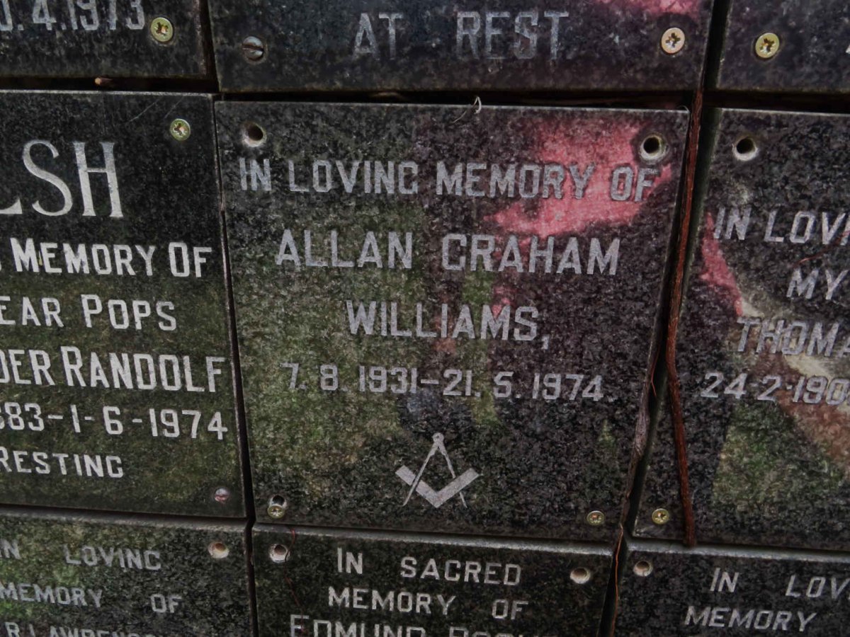 WILLIAMS Allan Graham 1931-1974