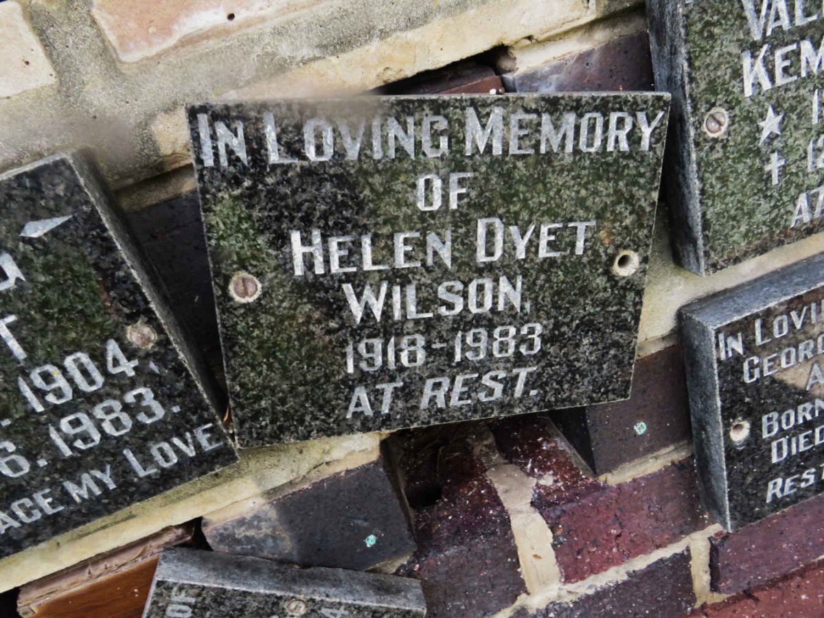WILSON Helen Dyet 1918-1983