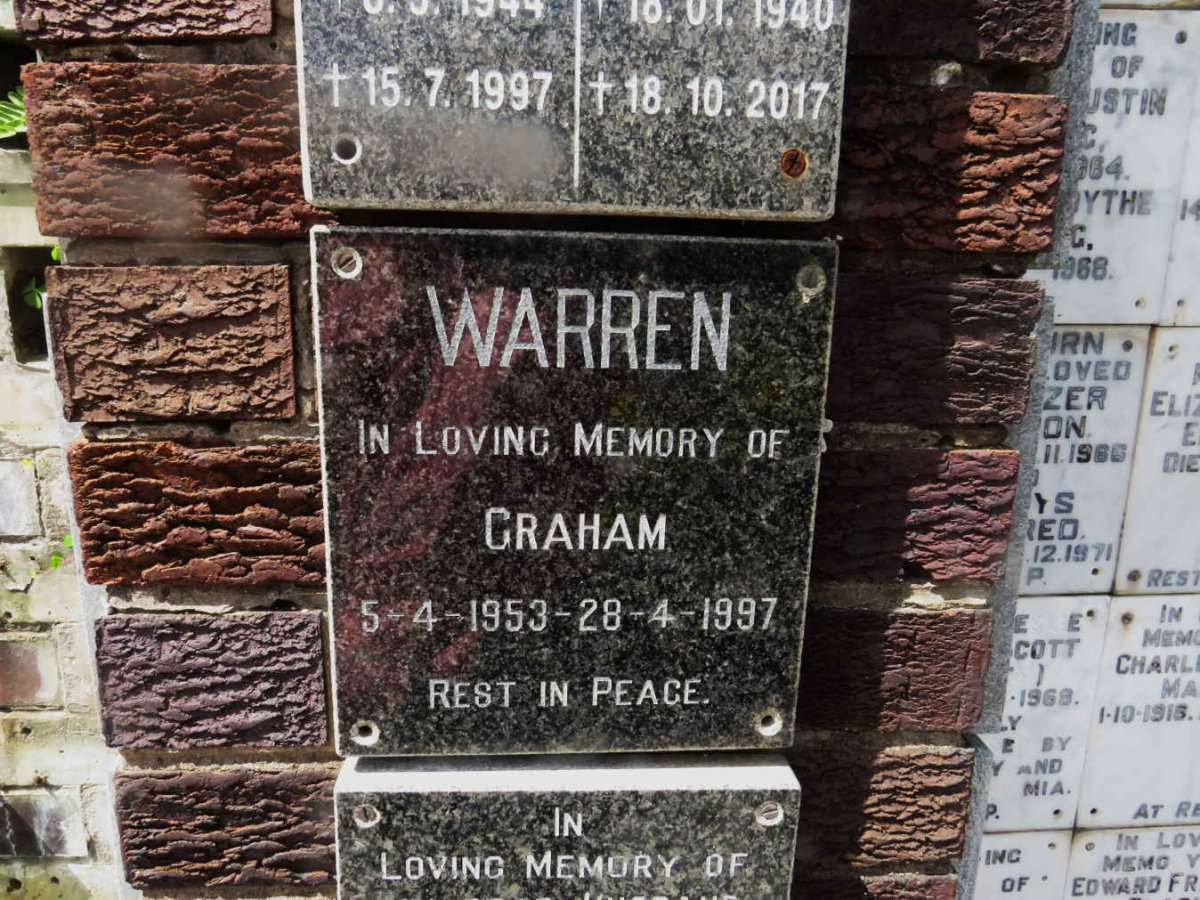 WARREN Graham 1953-1997