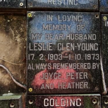 YOUNG Leslie, GLEN- 1903-1973